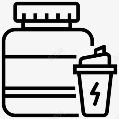 膳食补充剂饮料能量饮料图标图标