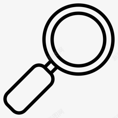 彩旗放大镜返校玻璃实验室放大镜图标图标