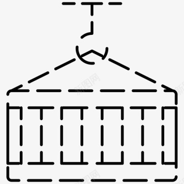 小集装箱集装箱出口装货图标图标