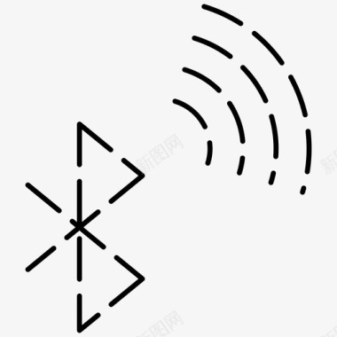 蓝牙蓝牙连接基本用户界面虚线图标图标