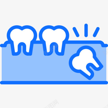 牙痛素材牙痛牙医57蓝色图标图标