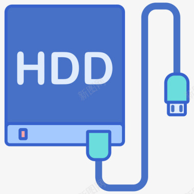 仿真硬盘图标外置硬盘返校100线性颜色图标图标