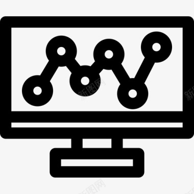 数字17在线数字服务17线性图标图标