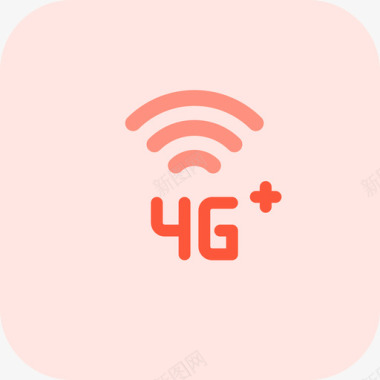 电信4G4gPlus手机和手机tritone图标图标