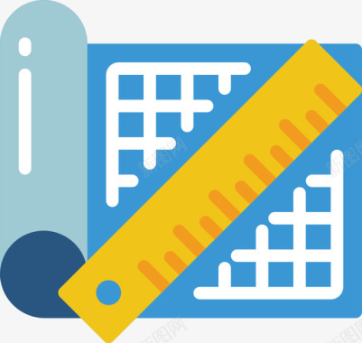 平面图矢量平面图大地测量和测量1图标图标