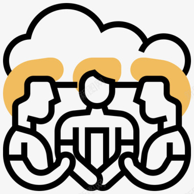 种植技术3图标公共云技术3黄影图标图标