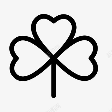 节日庆典三叶草白天爱尔兰图标图标
