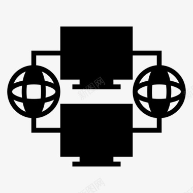 局域网网卡计算机连接全局图标图标