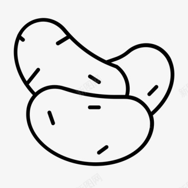 豆类豆类食物蔬菜图标图标