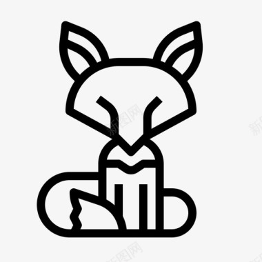 狡猾狐狸狐狸动物哺乳动物图标图标