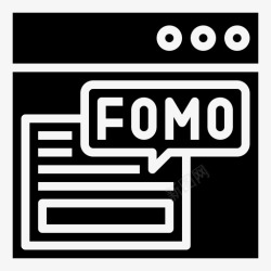 fomoFomo社交媒体180填充图标高清图片