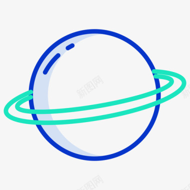 星球科学技术5轮廓颜色图标图标