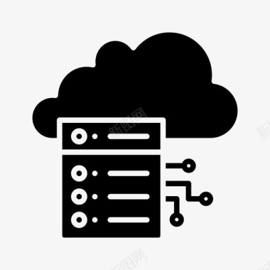 云服务系统数据服务器图标图标