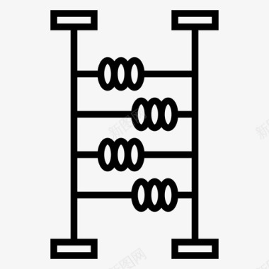 日本算盘算盘教育实验图标图标