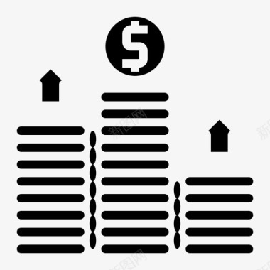 货币增长支付80稳健图标图标