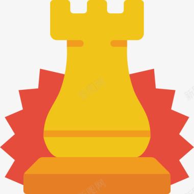 棋子竞技游戏扁平图标图标