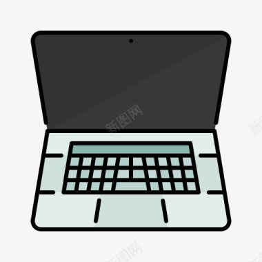 Macbook苹果产品1线性颜色图标图标
