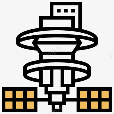 太空站175号太空黄影图标图标