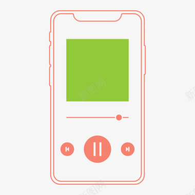 icon暂停iphonex音乐暂停应用程序潘多拉图标图标