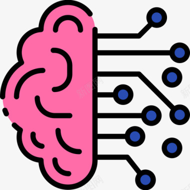 特价99人工智能技术99线性颜色图标图标
