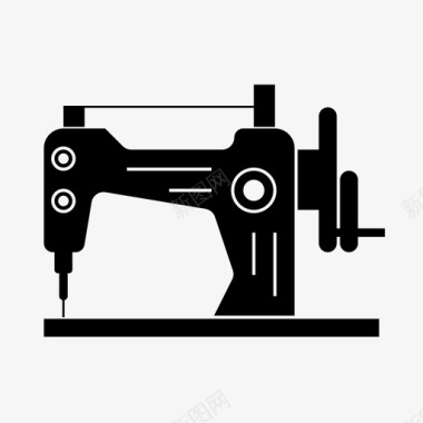 缝纫机古董老式图标图标