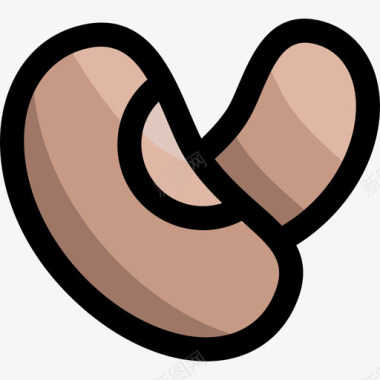 豆类豆类健康食品40原色图标图标