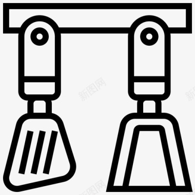 实物铁锹素材铁锹厨房工具35线状图标图标