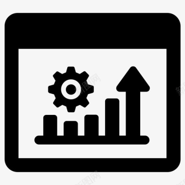 SEM分析统计生产力分析图表图标图标