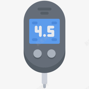 扁平医疗血糖仪医疗技术8扁平图标图标