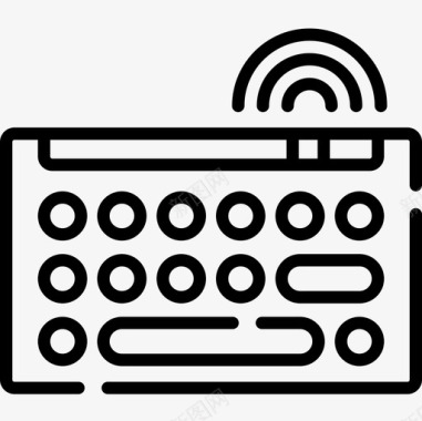 键盘教学键盘计算机65线性图标图标