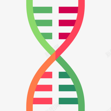 多彩DNADna健康106平坦图标图标