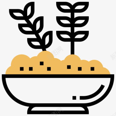 米饭米饭纯素21黄影图标图标