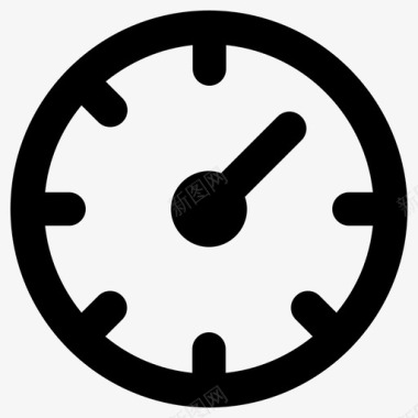 时钟现代时钟时间图标图标