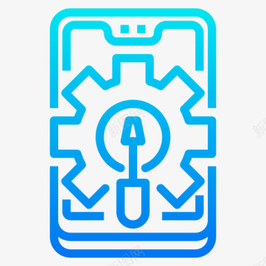 种植技术3图标设置智能手机技术3渐变图标图标