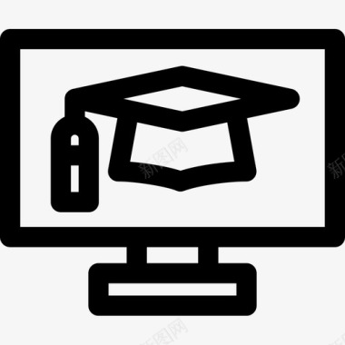 数字17在线教育数字服务17线性图标图标