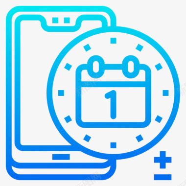 种植技术3图标日历智能手机技术3渐变图标图标