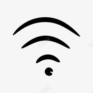 全手工绘制wifi连接互联网图标图标