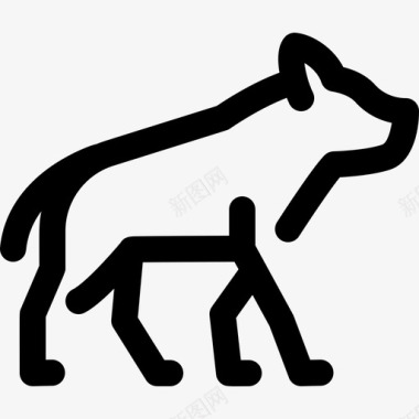纯野生鬣狗野生动物4直系图标图标