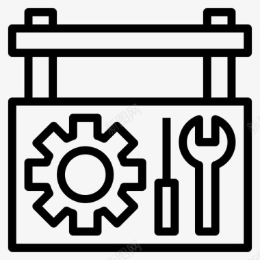 工具箱免抠png工具箱工程94线性图标图标