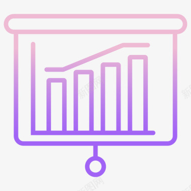年会展示展示商业战略32轮廓渐变图标图标
