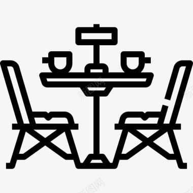 咖啡店椅子桌子椅子咖啡店图标图标
