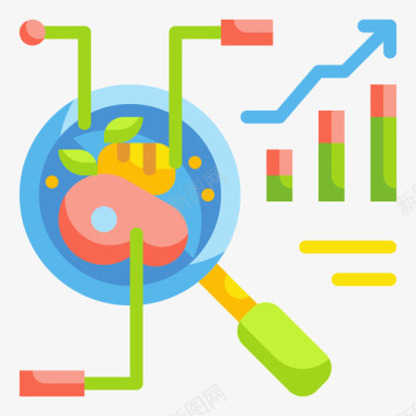 种植技术3图标分析食品技术3平面图标图标