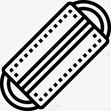 医疗设备展板面罩设备健康图标图标
