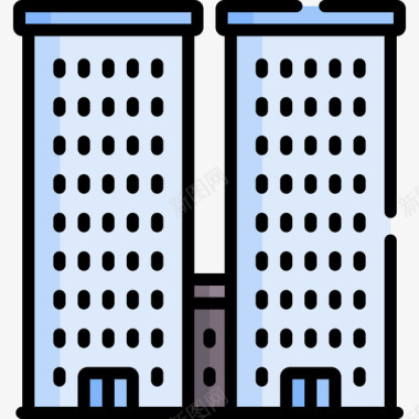 宁波城市线建筑城市28号楼线颜色图标图标