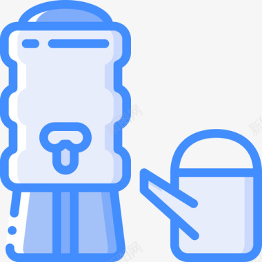 水壶塑料制品4蓝色图标图标