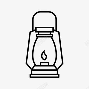 煤气煤气灯灯23野营图标图标
