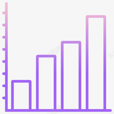 科学和技术统计学科学技术4轮廓梯度图标图标