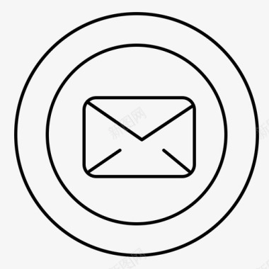 打字聊天信封信息图标图标