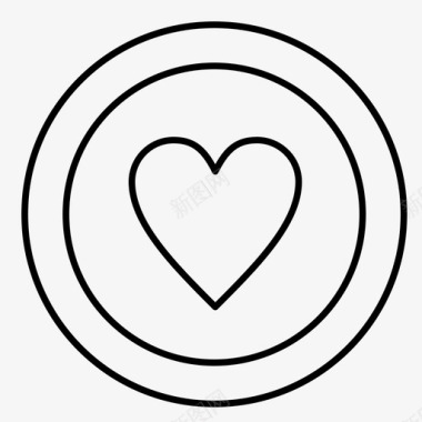 爱情元素集合医疗董事会心脏图标图标