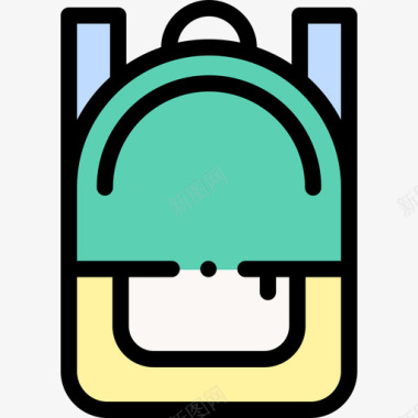 个性背包背包衣服160线性颜色图标图标